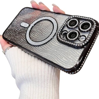 FOR IP15 MAGSAFE DIAMOND GLITTER WITH STAND - GRAY