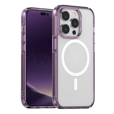 FOR IP15 PRO MAX MAGSAFE DIAMOND GLITTER WITH STAND - PURPLE