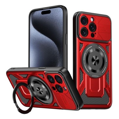FOR IP15 PRO MAX MAGSAFE SWIVEL CASE RED