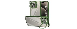 FOR IP15 PRO MAX METAL STAND CASE W CAM LENS GREEN