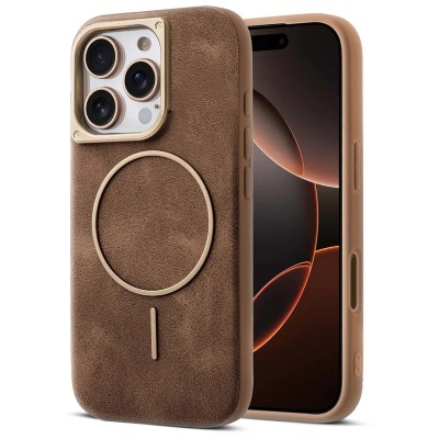 FOR IP16 MAGSAFE CHROME DELUXE BROWN