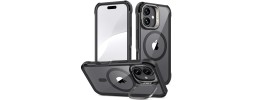 FOR IP16 METAL STAND CASE W CAM LENS BLACK