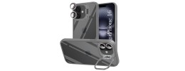 FOR IP16 METAL STAND CASE W CAM LENS GRAY