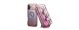 FOR IP16 METAL STAND CASE W CAM LENS PINK