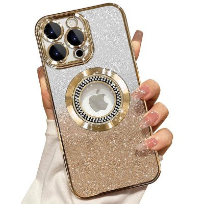 FOR IP16 PLUS FEATHER DIAMOND - GOLD