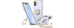 FOR IP16 PLUS MAGSAFE DIAMOND GLITTER WITH STAND - BLUE