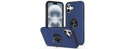 FOR IP16 PLUS METAL STAND CASE W CAM LENS BLUE