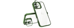 FOR IP16 PLUS METAL STAND CASE W CAM LENS GREEN
