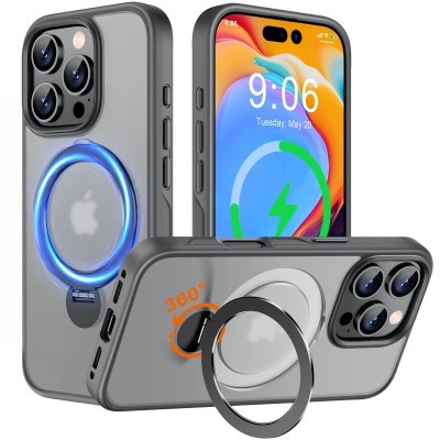 FOR IP16 PRO MAGSAFE SWIVEL CASE GRAY