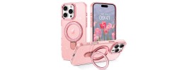 FOR IP16 PRO MAX MAGSAFE DIAMOND GLITTER WITH STAND - PINK