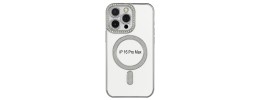 FOR IP16 PRO MAX MAGSAFE DIAMOND GLITTER WITH STAND - WHITE