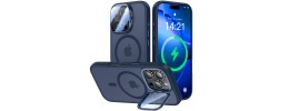 FOR IP16 PRO MAX METAL STAND CASE W CAM LENS BLUE