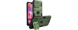 FOR IP16 PRO MAX METAL STAND CASE W CAM LENS GREEN