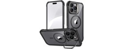FOR IP16 PRO METAL STAND CASE W CAM LENS BLACK
