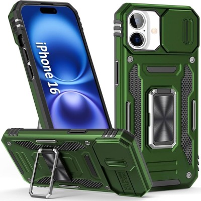 FOR IP16 PRO METAL STAND CASE W CAM LENS GREEN