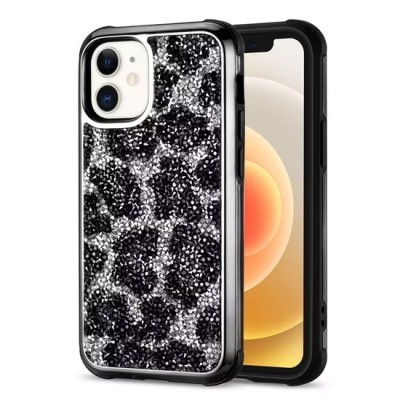 FOR IPHONE 13/ 14 DIAMOND GLITTER LIP - BLACK