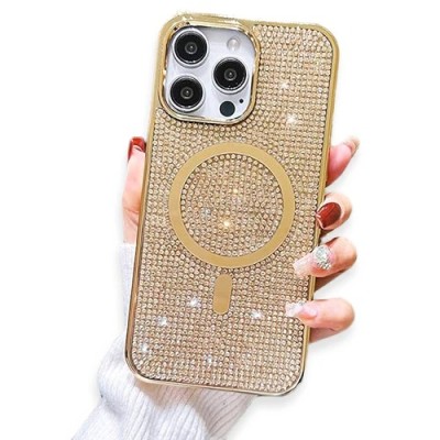 FOR IPHONE 13/ 14 DIAMOND GLITTER LIP - GOLD