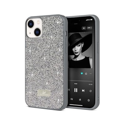 FOR IPHONE 13/ 14 DIAMOND GLITTER LIP - GRAY