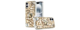 FOR IPHONE 16 PLUS DIAMOND GLITTER LIP - GOLD