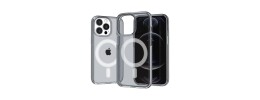 For Apple iPhone 11 (XI6.1) CROSS Design Ultra Thick 3.0mm Transparent ShockProof Hybrid Case Cover - Black