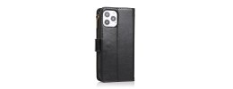 For Apple iPhone 11 (XI6.1) ELEGANT Wallet Case ID Money Holder Case Cover - Black