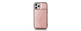 For Apple iPhone 11 (XI6.1) ELEGANT Wallet Case ID Money Holder Case Cover - Rose Gold