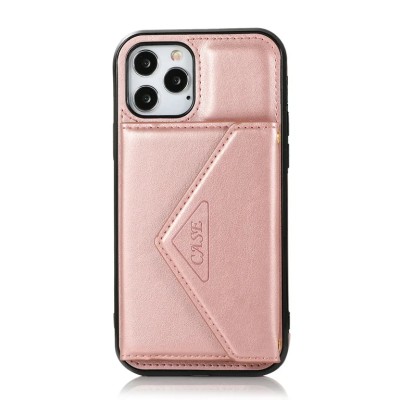 For Apple iPhone 11 (XI6.1) ELEGANT Wallet Case ID Money Holder Case Cover - Rose Gold