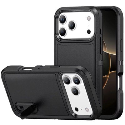For Apple iPhone 11 (XI6.1) Exquisite Tough Shockproof Hybrid Case Cover - Black
