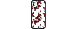 For Apple iPhone 11 (XI6.1) Exotic ShockProof Design Hybrid Case Cover - Blooming Rose