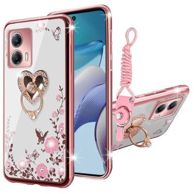 For Moto G 5G 2022 Bling Hybrid Case Cover - A