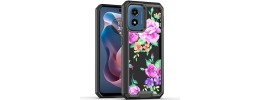 For Moto G 5G 2022 Bliss Floral Solid Design Hybrid Cover Case - Floral F