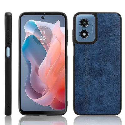 For Moto G 5G 2026 / G PLAY 2026 Premium Tough Lined Design Hybrid Case Cover - Blue
