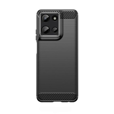 For Moto G 5G 2026 / G PLAY 2026 Premium Tough Lined Design Hybrid Case Cover - Black