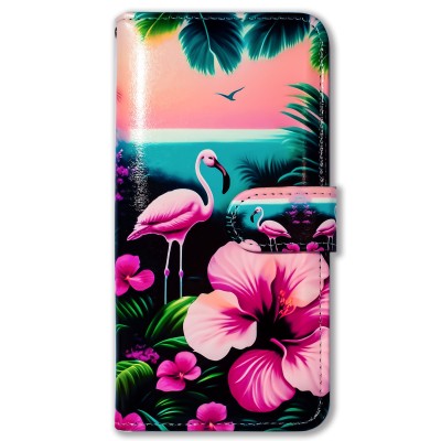 For Moto G Play 2023 G Pure G Power (2022) Tough Strong Hybrid (Magnet Mount Friendly) Case Cover - Flamingo