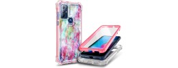 For Moto G Play 2023, G Pure, G Power (2022) Essence Beautiful Design Hybrid Shockproof Case Cover - A