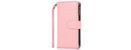 For Moto G Stylus 5G 2025 Luxury Wallet Card ID Zipper Money Holder Case Cover - Rose Gold