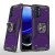 For Moto G Stylus 5g 2022 Robust Magnetic Kickstand Hybrid Case Cover - Dark Purple