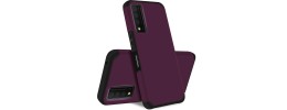 For Moto G Stylus 5g 2022 Tough Strong Slim Dual-Layer ShockProof Hybrid Case Cover - Magenta Purple
