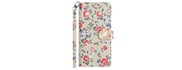 For Motorola G POWER 5G (2023) Diamond Bling Design Wallet With Lanyard Cover Case - Blooming Flower