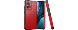 For Motorola Moto Edge 5G 2024 Tough Strong Hybrid (Magnet  Mount Friendly) Case Cover - Red