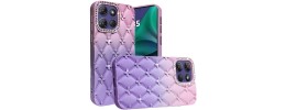 For Motorola Moto G 5G 2025 Muti-Color Rose Bling Stones Ornaments Case - Purple