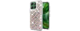 For Motorola Moto G 5G 2025 Resin Epoxy Design Diamond Metal Edged Hybrid Case - G