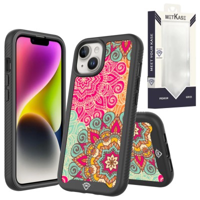 For Motorola Moto G Play 2023 METKASE Premium Exotic Design Hybrid Case in Slide-Out Package - Mandala