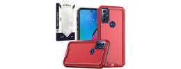 For Motorola Moto G Play 2023 METKASE Rank Tough Strong  Modern Fused Hybrid in Slide-Out Package - Red