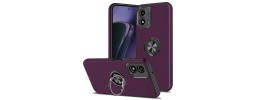 For Motorola Moto G Power 5g 2024 CHIEF Oil Painted Magnetic Ring Stand Hybrid Case Cover - Dark Purple