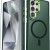 For Samsung Galaxy s25 Edge CHIEF Oil Painted Magnetic Ring Stand Hybrid Case Cover - Dark Green