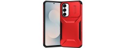 For Samsung Galaxy s25 Edge Ultimate U Design Hybrid with Camera Window Covering - Red