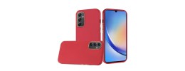 For Samsung s25 FE Classy Slick Chromed Around Hybrid Case  Cover - Red