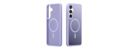 For Samsung s25 FE Classy Slick Chromed Around Hybrid Case  Cover - Dark Purple