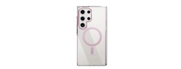 For Samsung s25 Ultra Diamond Magnetic Circle Thick TPU with Camera Protection - Rose Gold